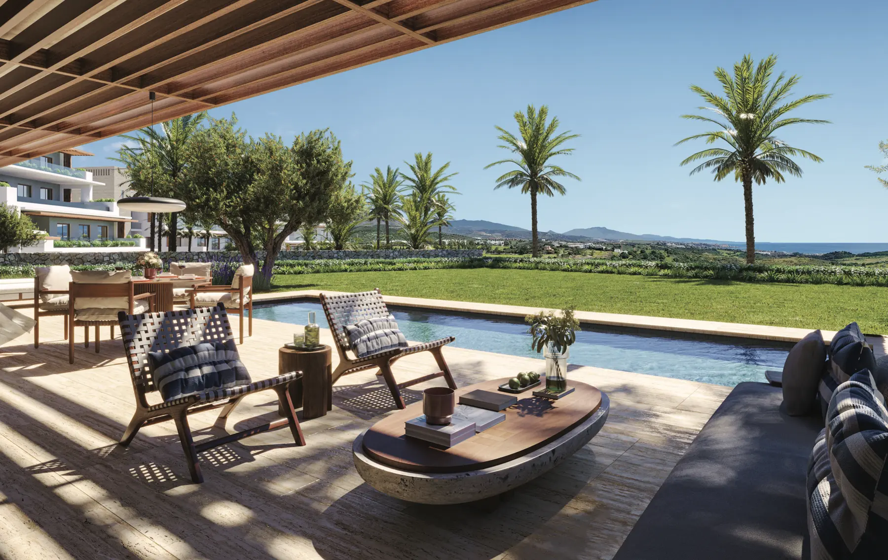 Exclusive luxury residences at LA ALGABA, Finca Cortesin - contemporary 3-bedroom apartments and penthouses with private pools in Casares, Málaga