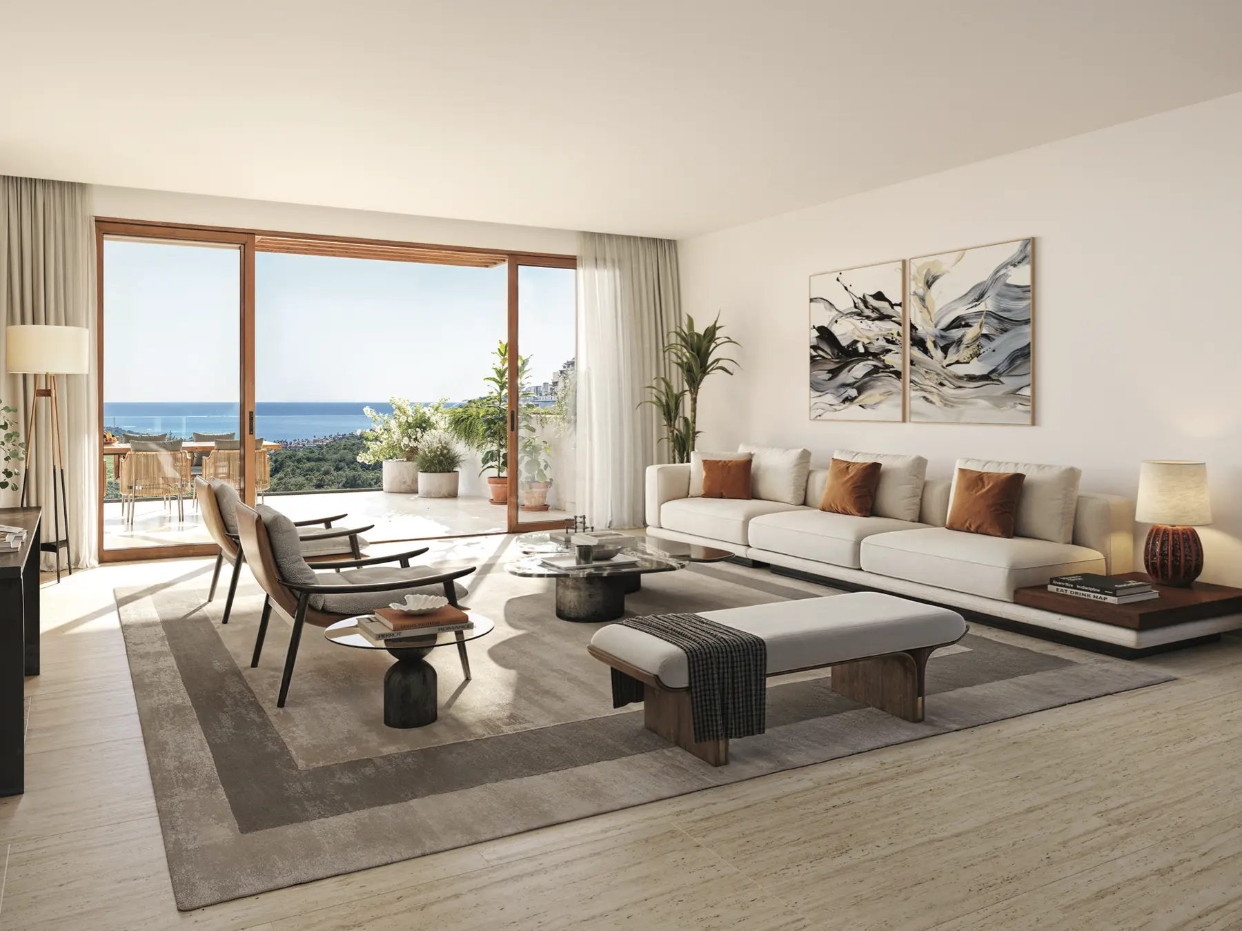 Exclusive luxury residences at LA ALGABA, Finca Cortesin - contemporary 3-bedroom apartments and penthouses with private pools in Casares, Málaga